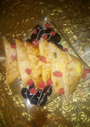 صورة لوصفة مربعات الدجاج بجبن السندويشات