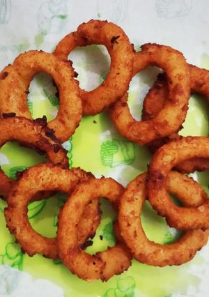 A picture of Potato rings.