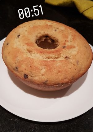 Una foto de Budín de limón con chips de chocolate