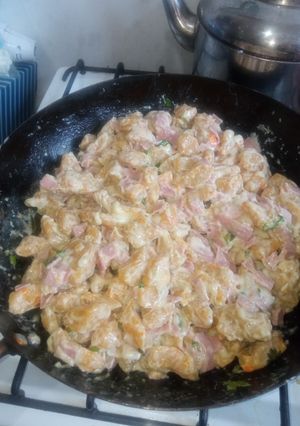 Una foto de Ñoquis de zanahoria y papas 🤭