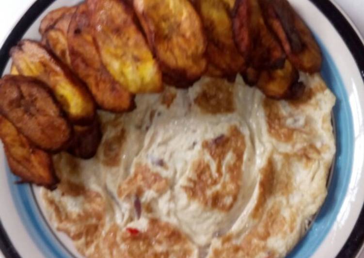 Fried egg/fried plantain