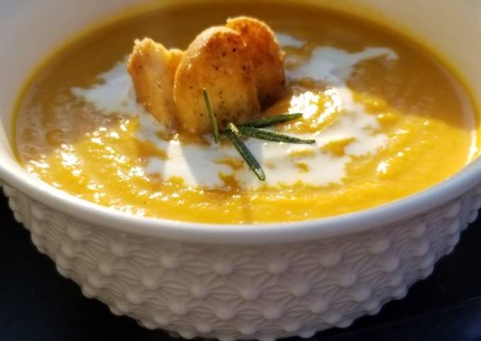 Creamy butternut soup