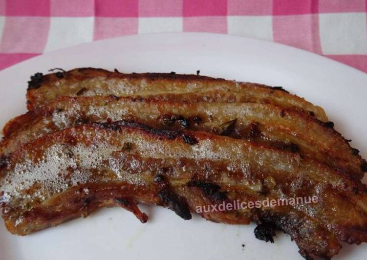 La Meilleur Recette De Tranches de poitrine de porc marinées cuisson au barbecue