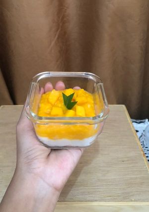 Foto resep Snack MPASI - Bubur sumsum saus mangga