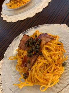Una foto de Spaghetti alla puttanesca