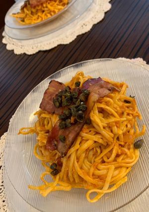 Una foto de Spaghetti alla puttanesca