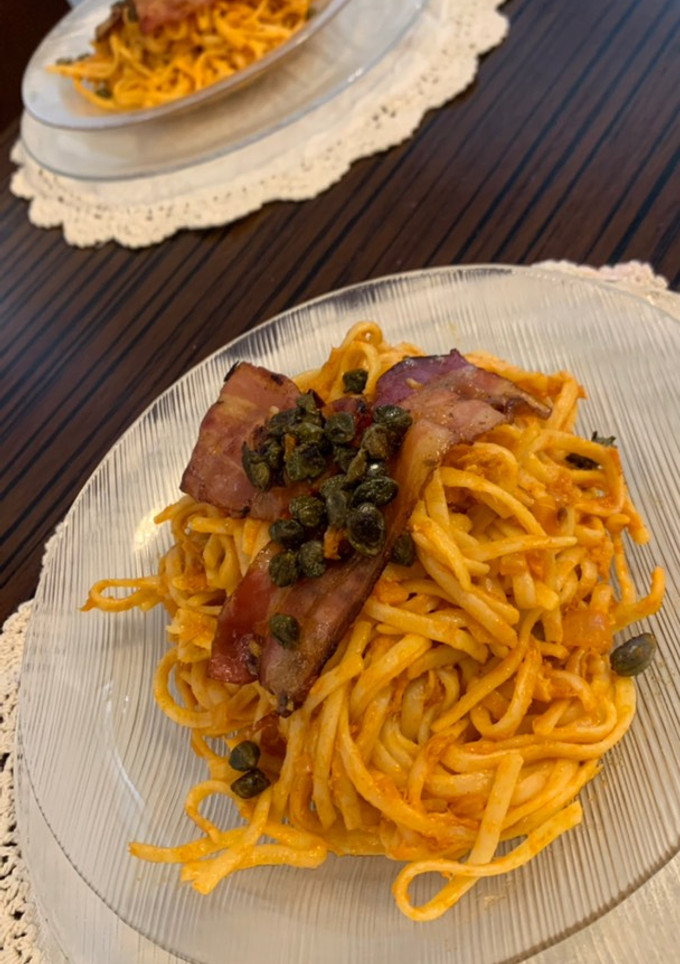 Una foto de Spaghetti alla puttanesca