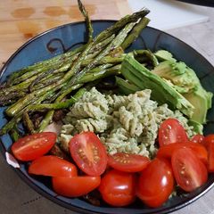 A picture of Vegan Pesto and Roasted Vegetables.