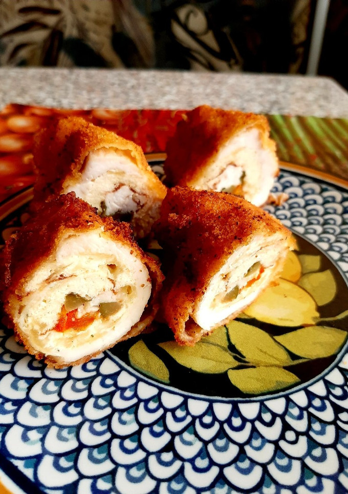 Töltött csirkemellfilé recept fotója