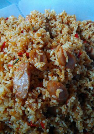 Foto resep Nasi goreng sosis with kecap bangau ❤