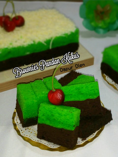 Foto resep Brownies Pandan Kukus (ala) Amanda