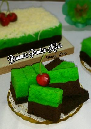 Foto resep Brownies Pandan Kukus (ala) Amanda