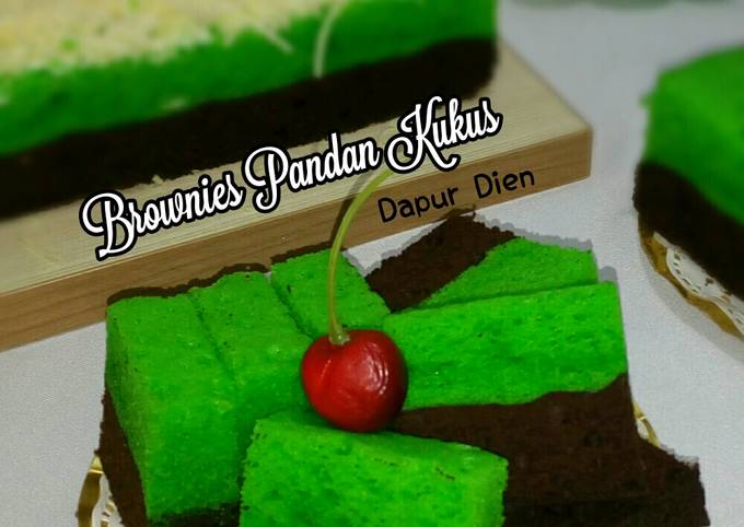 Brownies Pandan Kukus (ala) Amanda