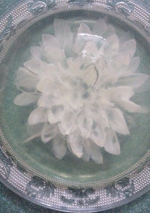 Hình của món Thạch rau câu hoa 3D.