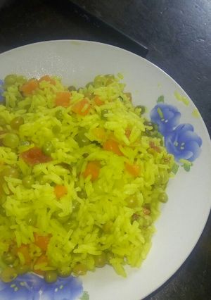 A picture of Tumeric rice.