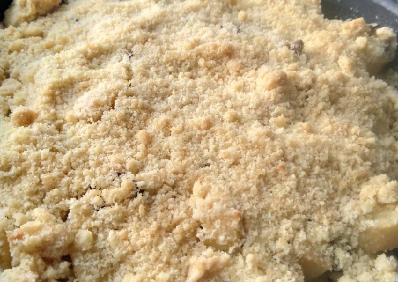 Crumble poire chocolat