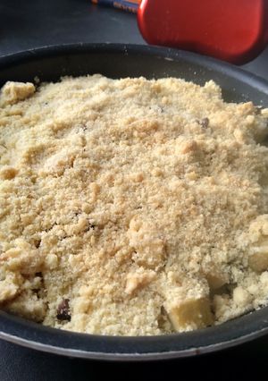 Une photo de Crumble poire chocolat