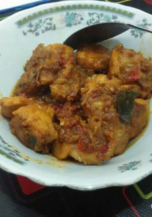 Foto resep Sambal goreng ayam simpel