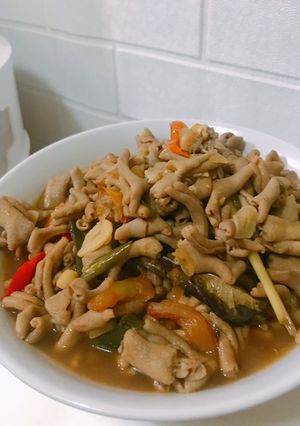 Foto resep Oseng Usus Ayam Nyemek