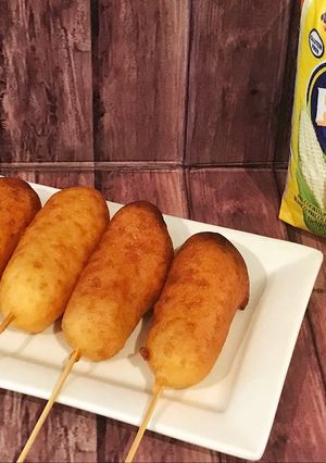 A picture of Homemade Corn Dogs.