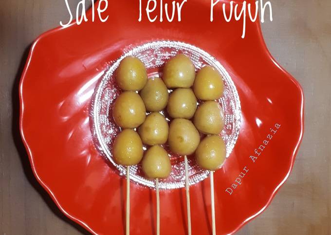 Sate telur puyuh angkringan