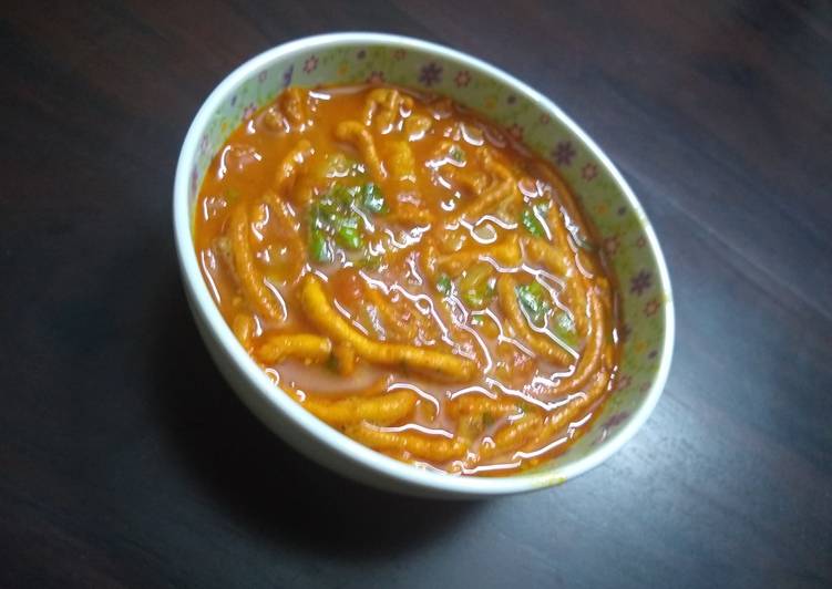 Steps to Make Homemade Ghar ki sev masala sabzi