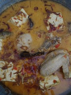 Foto resep Opor ayam pedes campur tahu