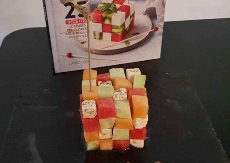 Recette de Super rapide fait maison Apéro rubi&#39;s cube fraicheur