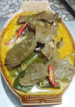 รูปของ แกงกะทิตับหมูใส่มะเขือยาว