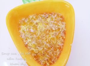 Hình của món Soup cua cho bé ăn dặm.