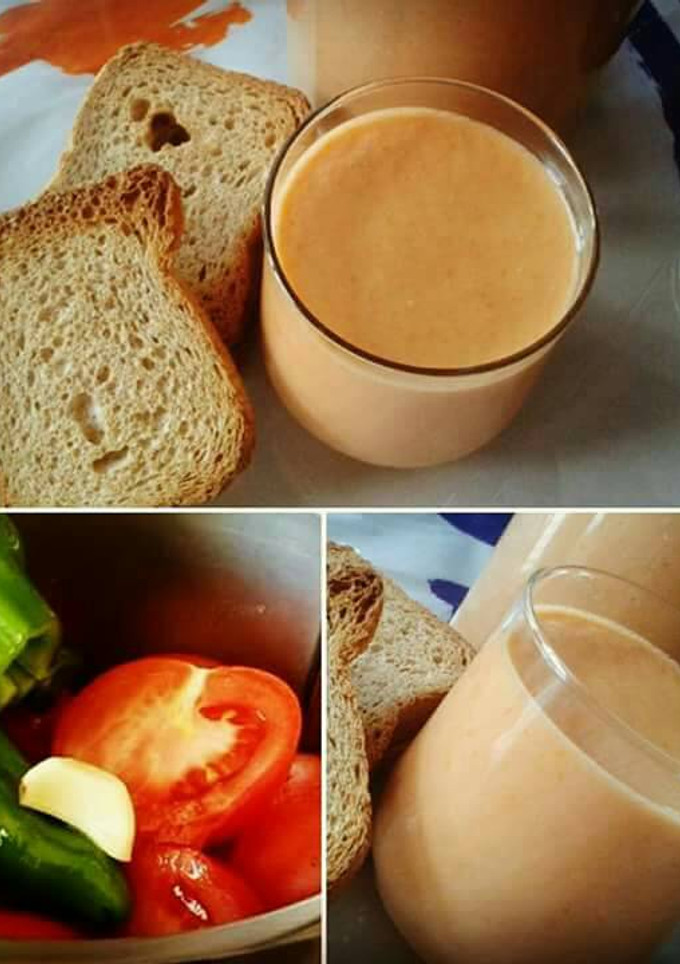 Una foto de Gazpacho suave para beber (con Thermomix)