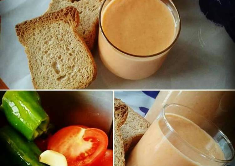 Gazpacho suave para beber (con Thermomix)