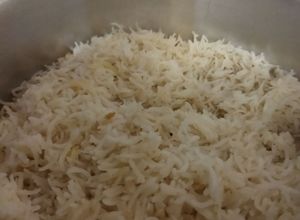 Gambar Nasi Butter Garlic (Mentega dan Bawang Putih) dan Daging Tetel Masak Dua Cili