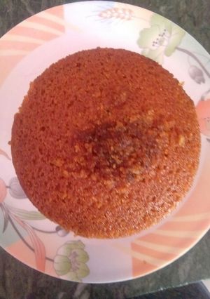 A picture of Sooji ka cake.