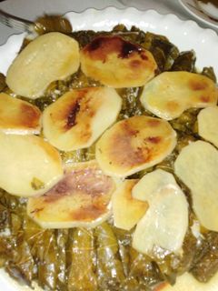 صورة لوصفة ورق عنب يلنجي