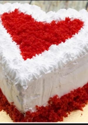 A picture of Valentine special cake.