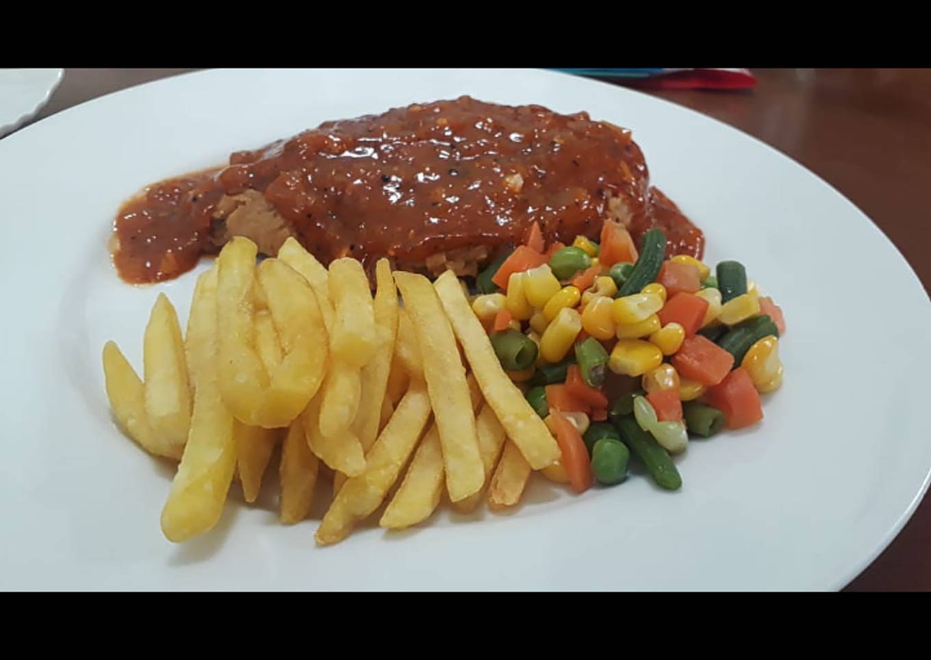 Chicken Steak Blackpeper Sauce - #CreativeYouth