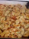 Capeletinis caseros de pollo y verduras