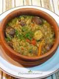 Guiso-cazuela de papines andinos y quinoa