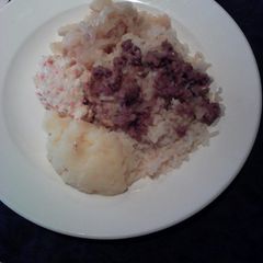 A picture of Simple mash potato.