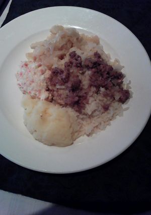 A picture of Simple mash potato.
