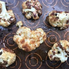 Oven Roasted Cauliflower Chunks A picture of Oven Roasted Cauliflower Chunks.