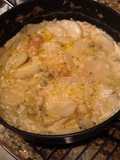 Bacalhau in Artichoke Cream Sauce