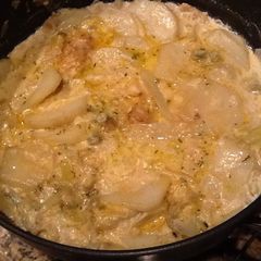 A picture of Bacalhau in Artichoke Cream Sauce.