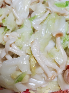 高麗菜炒美白菇 的食譜成品照片