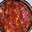 Rice and beef stew