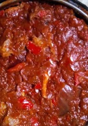 A picture of Rice and beef stew.