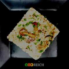 Una foto de Risotto cremoso de coliflor y boletus en 7 minutos 🕑