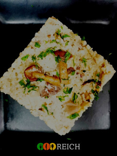 Una foto de Risotto cremoso de coliflor y boletus en 7 minutos 🕑