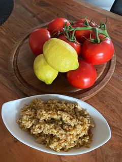 Cayenne borsos-citromos bulgur recept fotója